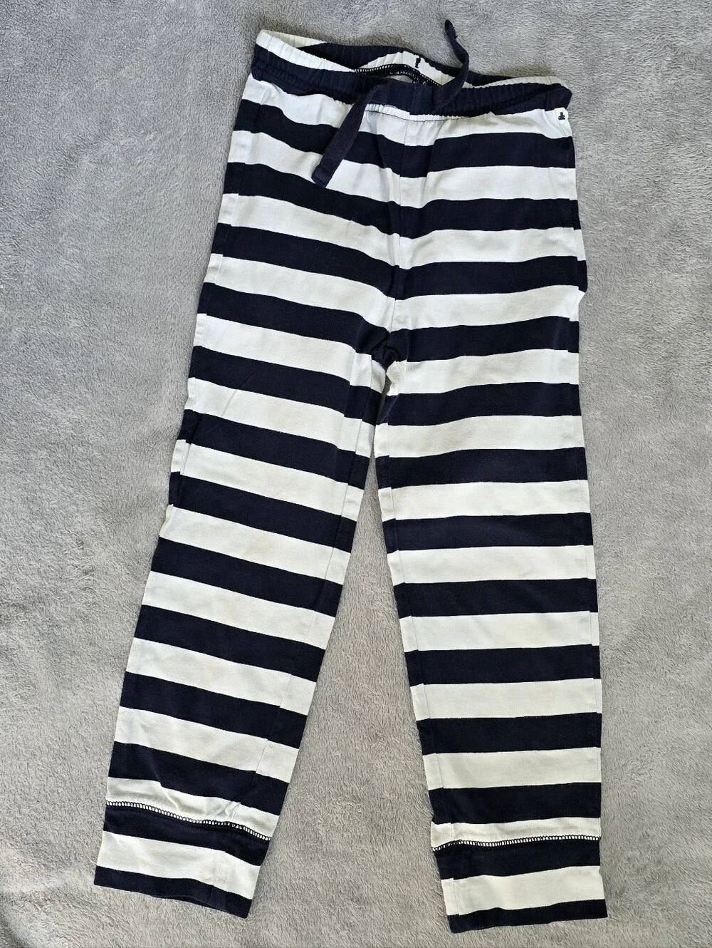 GAP Navy and White Striped Toddler jersey pants Baby GAP